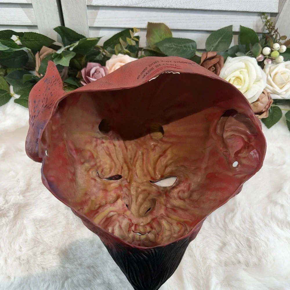 VTG 2000 Don Post Studios Mask Satan Devil‎ Lucifer Red Latex  Adult Halloween